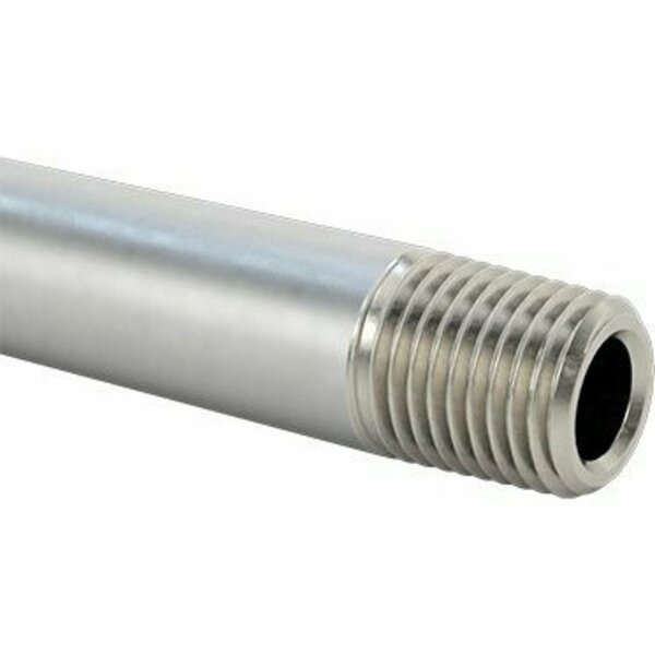 Bsc Preferred Thick-Wall 316/316L Stainless Steel Pipe Threaded on Both Ends 1/4 Pipe Size 120 Long 68045K22